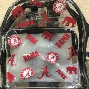 Alabama crimson tide clear mini backpack purse